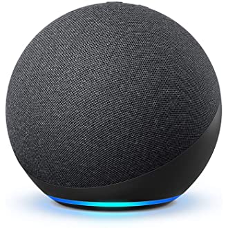 Echo (4th Gen) | With premium sound, smart home hub, and Alexa | Charcoal